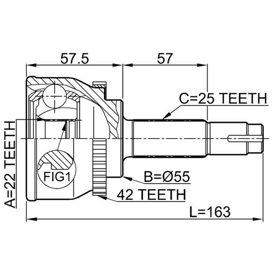 0210-060A42 - Joint, drive shaft 