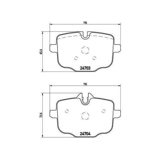 P 06 061 - Brake Pad Set, disc brake 