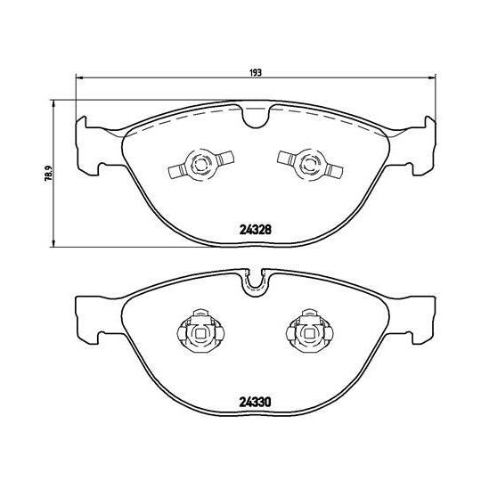 P 06 066 - Brake Pad Set, disc brake 