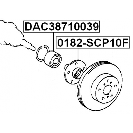 0182-SCP10F - Wheel hub 