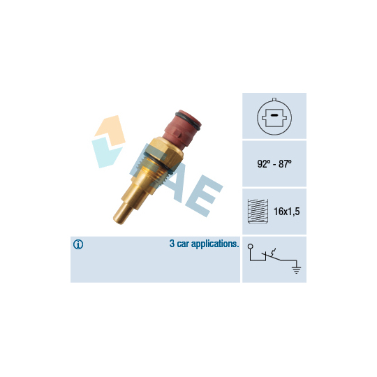 36130 - Temperature Switch, radiator fan 