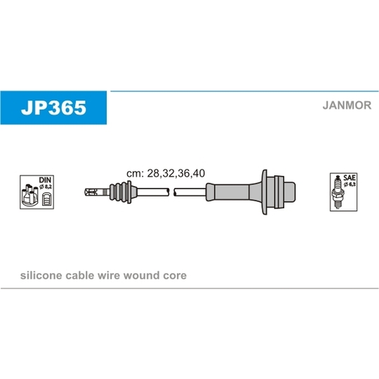 JP365 - Tändkabelsats 