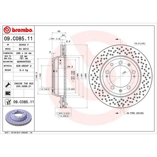 09.C085.11 - Brake Disc 