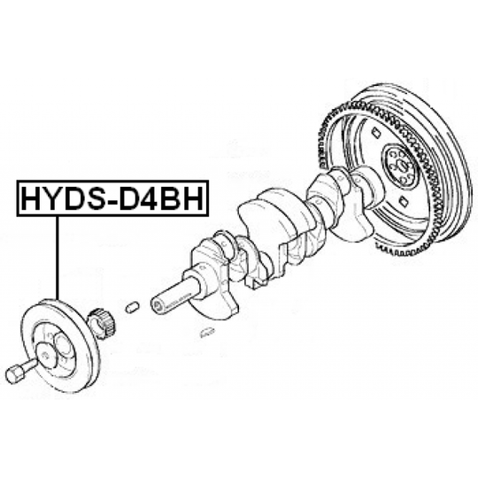 HYDS-D4BH - Belt Pulley, crankshaft 
