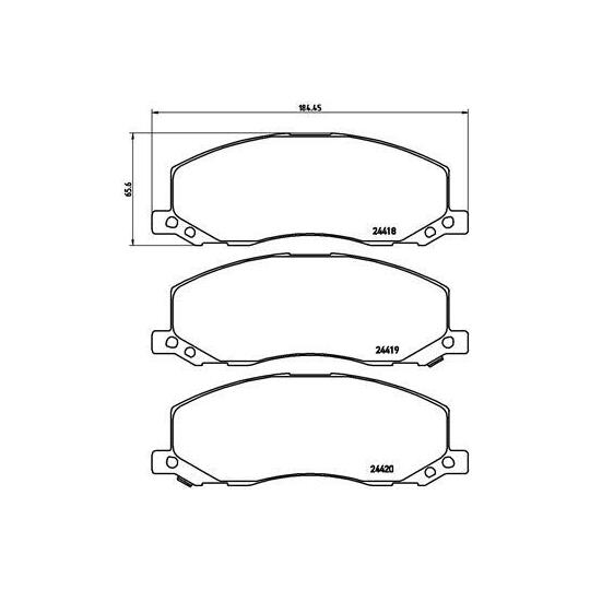 P 59 058 - Brake Pad Set, disc brake 