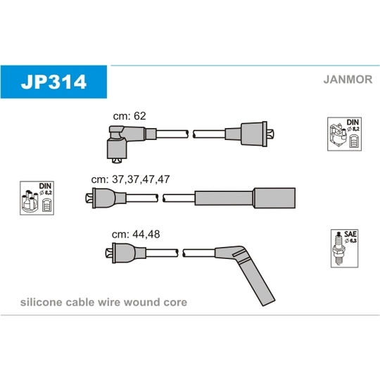 JP314 - Ignition Cable Kit 