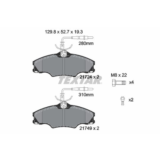 2172402 - Brake Pad Set, disc brake 