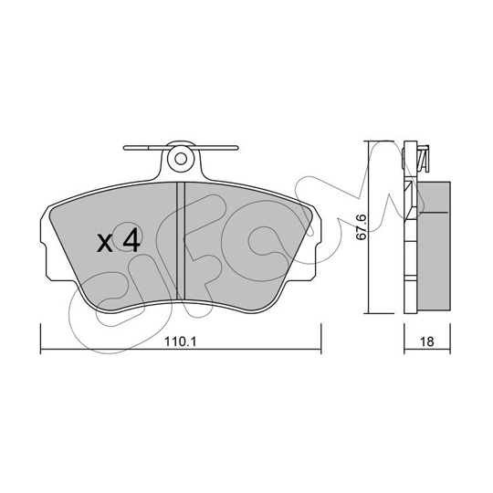 822-130-0 - Brake Pad Set, disc brake 