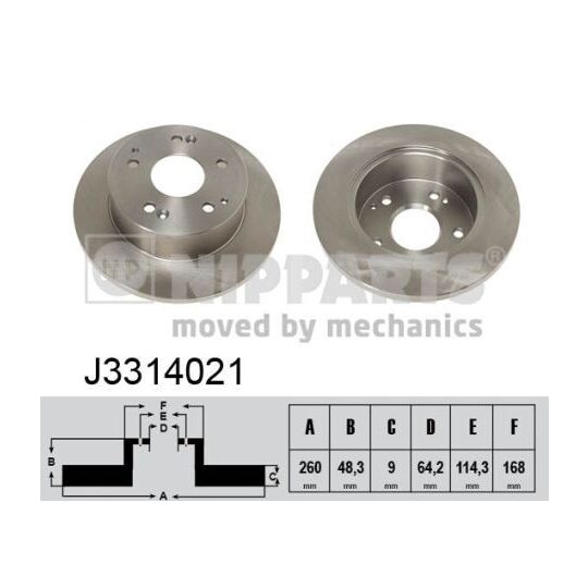 J3314021 - Brake Disc 