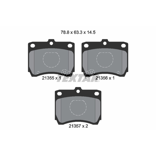 2135501 - Brake Pad Set, disc brake 
