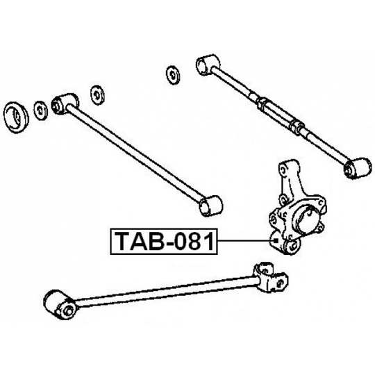 TAB-081 - Bush, control arm mounting 
