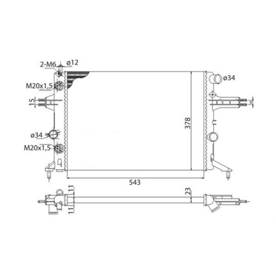 350213112003 - Cooling water radiator 