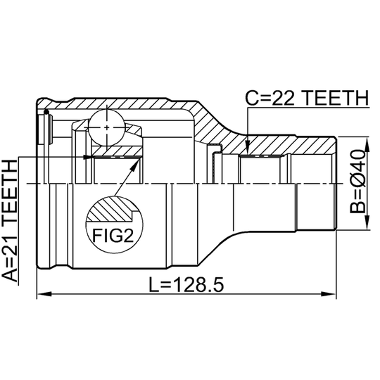 0711-BALRH - Joint, drive shaft 