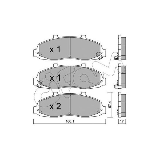 822-857-0 - Brake Pad Set, disc brake 