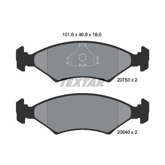 2075303 - Brake Pad Set, disc brake 