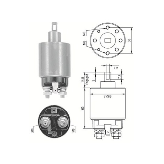 940113050237 - Solenoid Switch, starter 