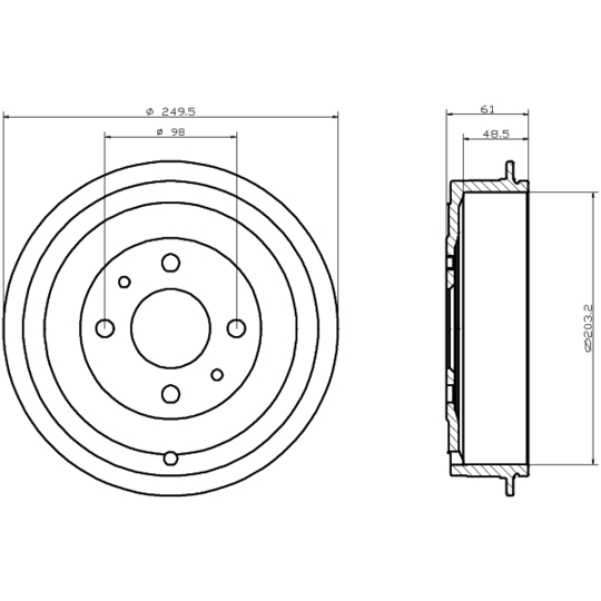 94023100 - Brake Drum 