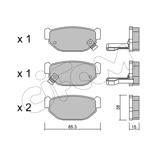 822-499-0 - Brake Pad Set, disc brake 