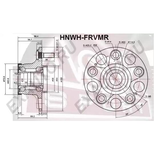 HNWH-FRVMR - Wheel hub 