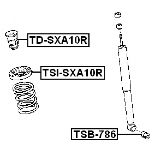 TD-SXA10R - Stötdämpare 