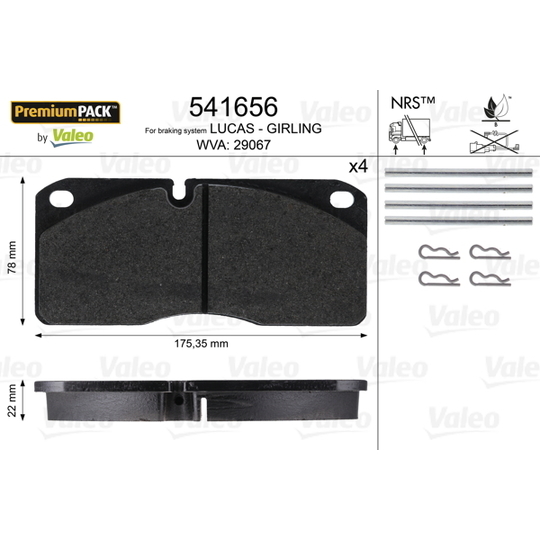 541656 - Brake Pad Set, disc brake 