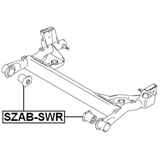 SZAB-SWR - Upphängning, axelstomme 