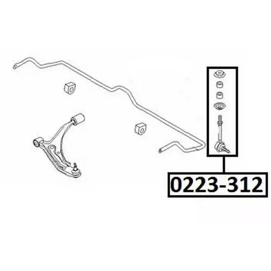 0223-312 - Rod/Strut, stabiliser 