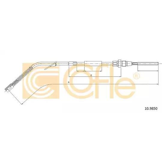 10.9850 - Cable, parking brake 