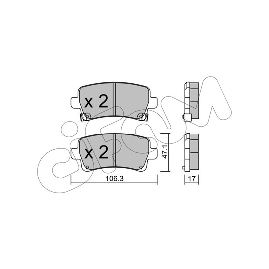 822-844-0 - Brake Pad Set, disc brake 