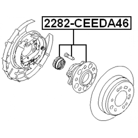2282-CEEDA46 - Wheel hub 