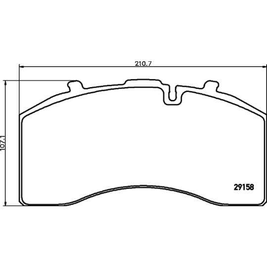 2915801 - Brake Pad Set, disc brake 