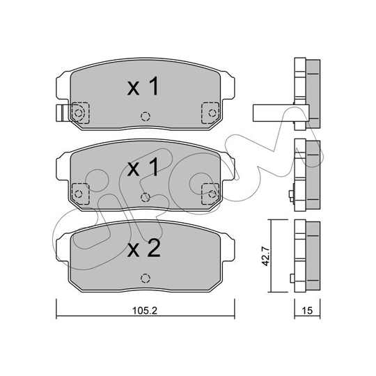 822-733-0 - Brake Pad Set, disc brake 