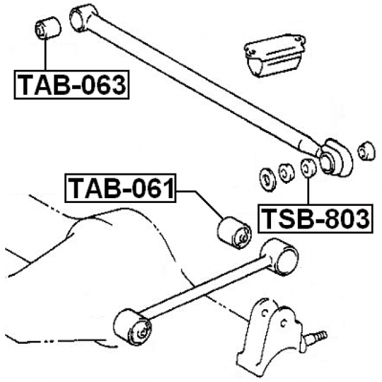 TSB-803 - Control Arm-/Trailing Arm Bush 