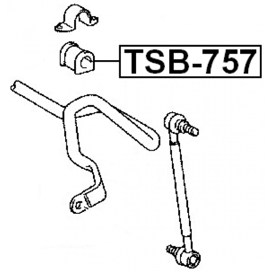 TSB-757 - Kinnitus, stabilisaator 