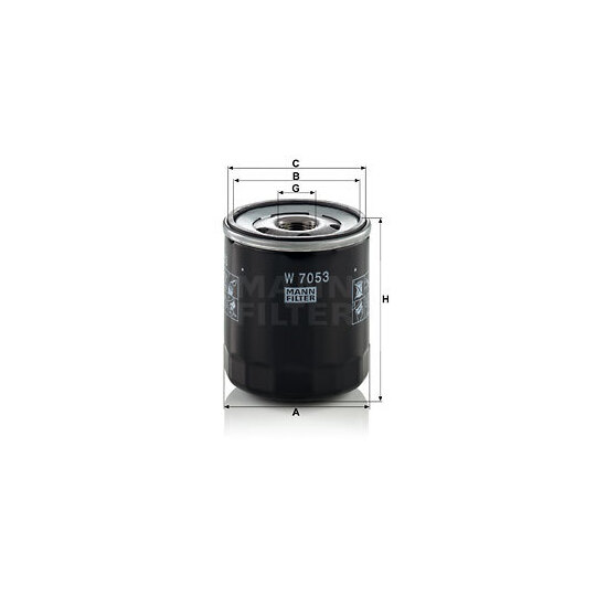 W 7053 - Oil filter 