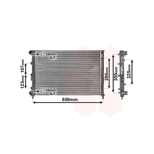 01002078 - Radiator, engine cooling 