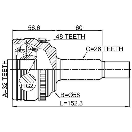 0110-ZRE142A48 - Joint, drive shaft 