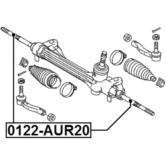 0122-AUR20 - Tie Rod Axle Joint 