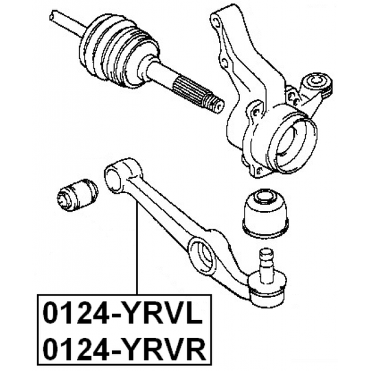 0124-YRVR - Track Control Arm 