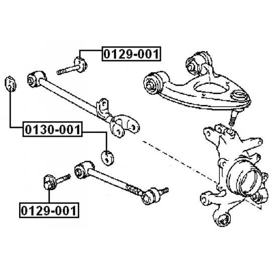 0130-001 - Caster Shim, axle beam 