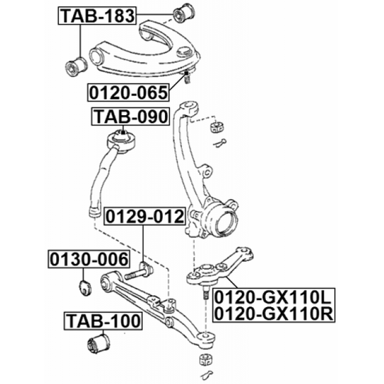 0130-006 - Caster Shim, axle beam 