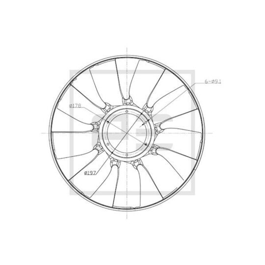 020.211-00A - Fan Wheel, engine cooling 