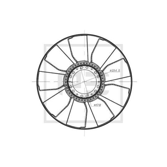 020.214-00A - Fan Wheel, engine cooling 