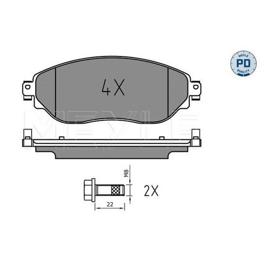 025 220 8718/PD - Brake Pad Set, disc brake 