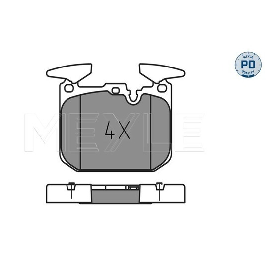 025 250 2818/PD - Brake Pad Set, disc brake 