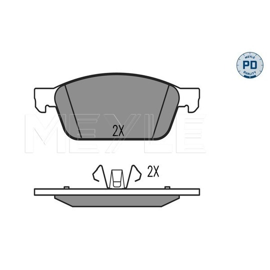 025 257 3618/PD - Piduriklotsi komplekt, ketaspidur 