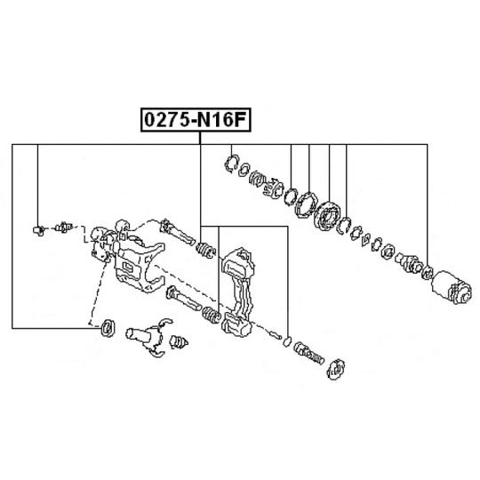 0275-N16F - Repair Kit, brake caliper 