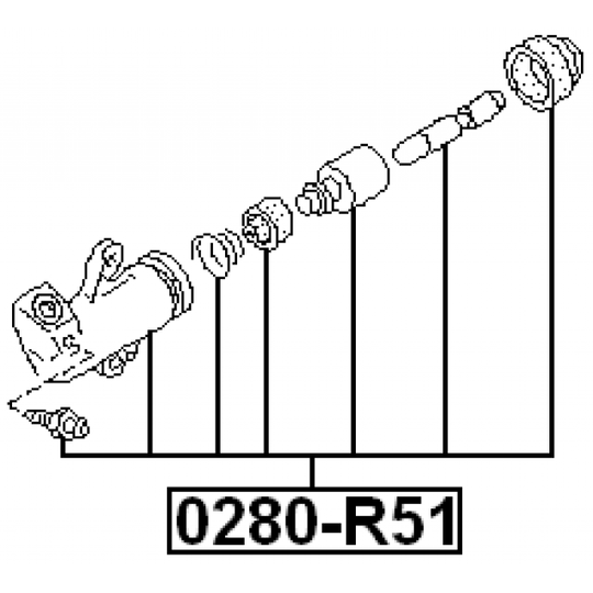0280-R51 - Slavcylinder, koppling 