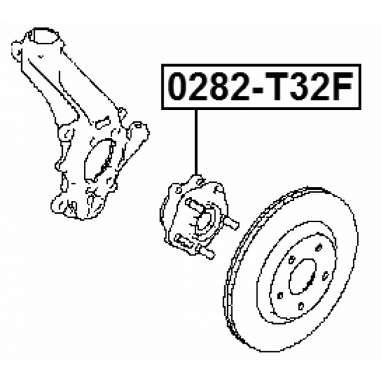 0282-T32F - Wheel hub 