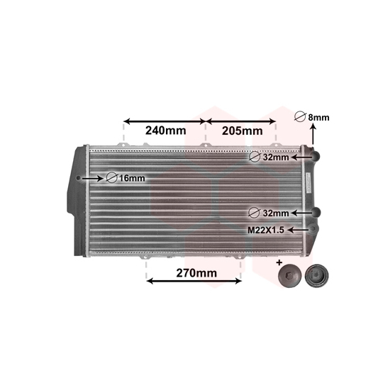 03002020 - Radiaator, mootorijahutus 